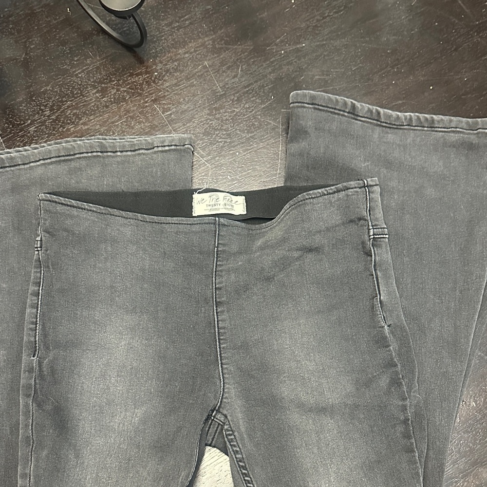 Stylish Gray-Black Womens Flare Jean